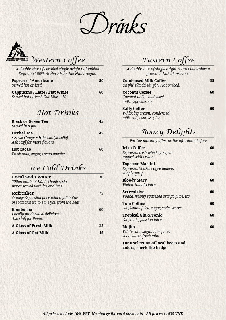 Menu Page 2